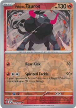 Paldean Tauros Reverse - 018/191